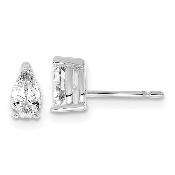 Buy Stylish 14K White Gold Heavyweight 2/3 ct Lab Grown Diamond Earrings-1