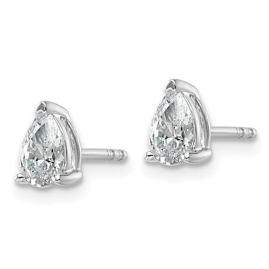 Buy Exclusive 14K White Gold 3/4 ct Lab-Grown Diamond Pear-Shaped Earrings