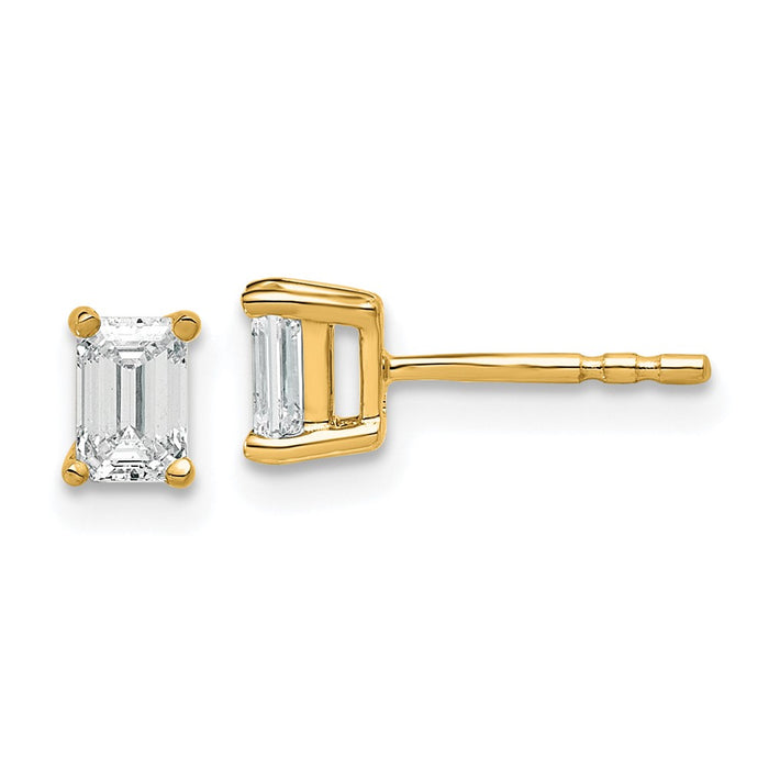Buy Exclusive 14K Yellow Gold Heavyweight 2/3 ct VS/SI+ Lab-Grown Diamond Studs-1