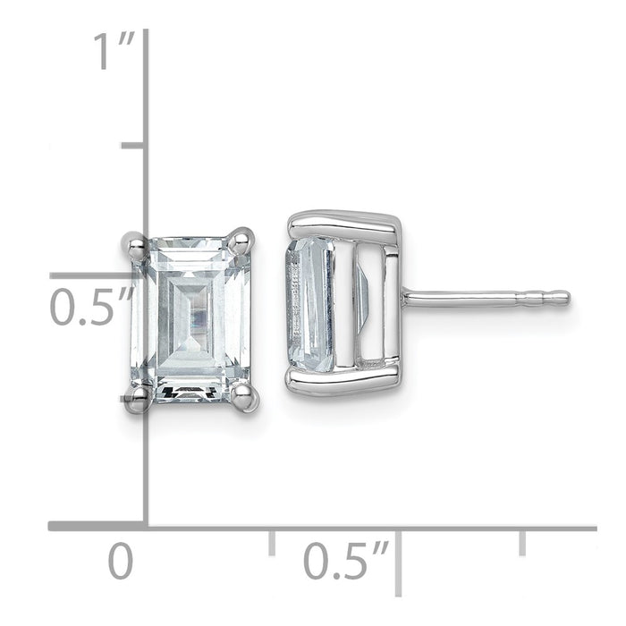 Order Stylish 14K White Gold 5 Carat Lab-Grown Diamond Stud Earrings-4