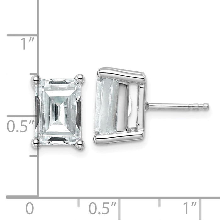 Exclusive 14K White Gold 6 ctw Lab-Grown Diamond Heavyweight Stud Earrings-4