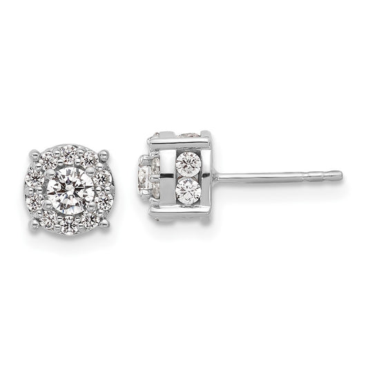 Exclusive 1 Carat Lab-Grown Diamond Stud Earrings in 10K White Gold - Affordable Luxury!