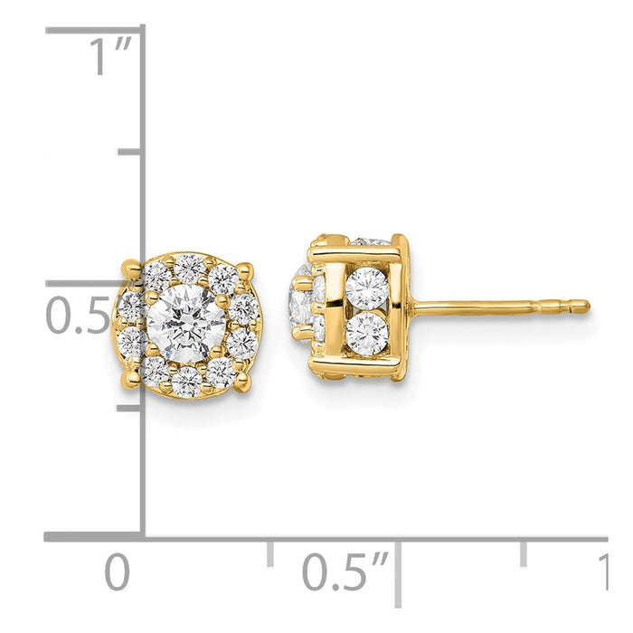 Buy Exclusive 14K Gold 1.5 Carat Lab-Grown Diamond Earrings - Stylish Quality-4