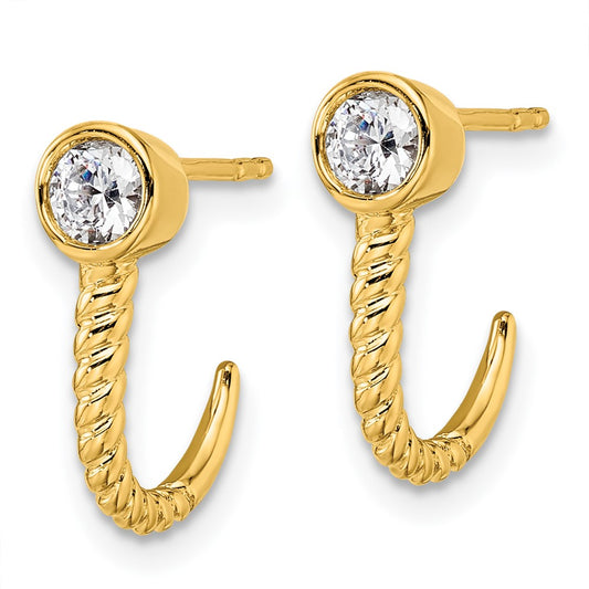 Buy Exclusive 14K Gold Hoop Earrings with 1/3 Carat Lab-Grown Diamonds