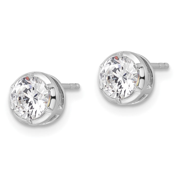 Shop Stylish 14K White Gold 1 Carat VS DEF Lab-Grown Diamond Earrings-2