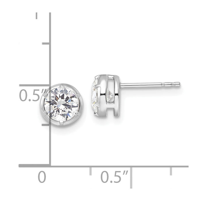 Shop Stylish 14K White Gold 1 Carat VS DEF Lab-Grown Diamond Earrings-4
