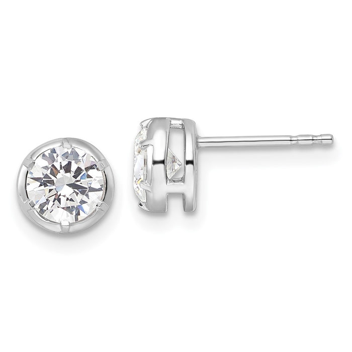 Shop Stylish 14K White Gold 1 Carat VS DEF Lab-Grown Diamond Earrings-1