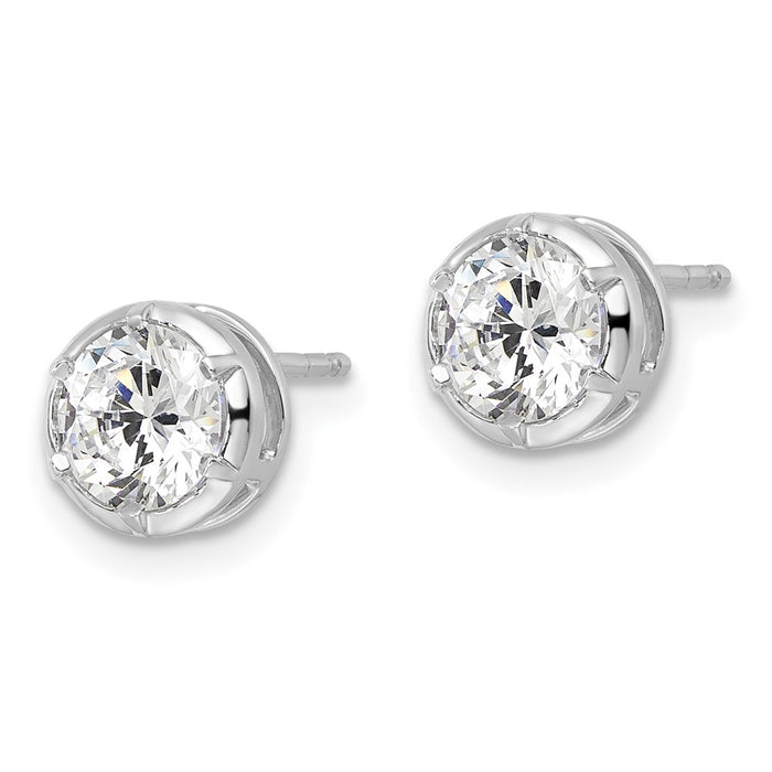 Shop Exclusive 14K White Gold 1.5 Carat Lab-Grown Diamond Earrings at Value Price-2