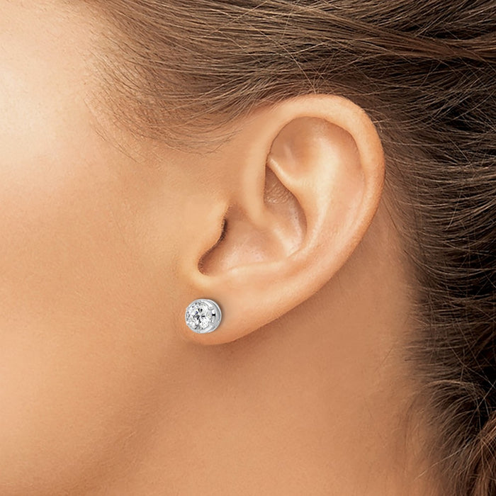 Shop Exclusive 14K White Gold 1.5 Carat Lab-Grown Diamond Earrings at Value Price-3