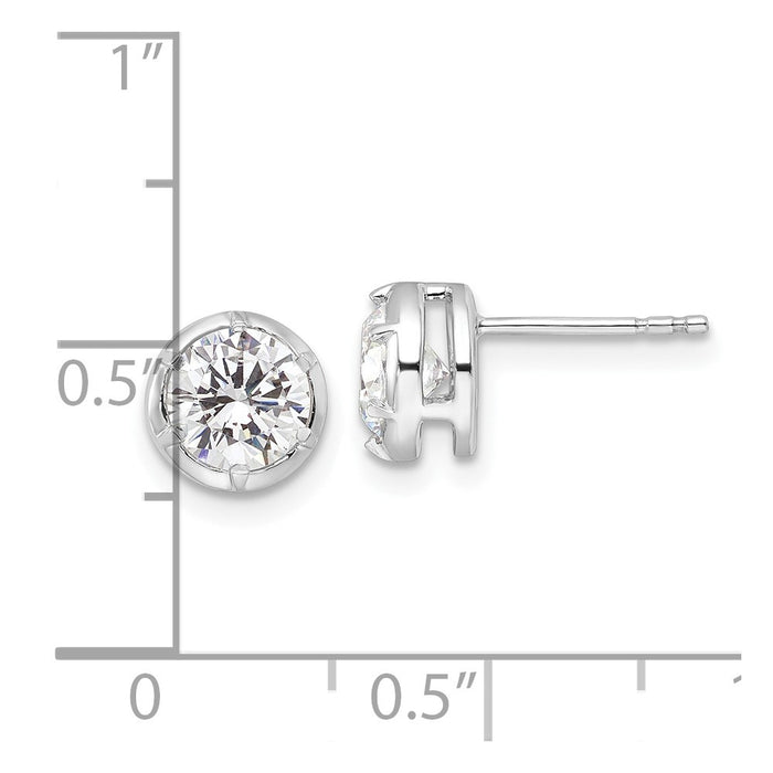 Shop Exclusive 14K White Gold 1.5 Carat Lab-Grown Diamond Earrings at Value Price-4