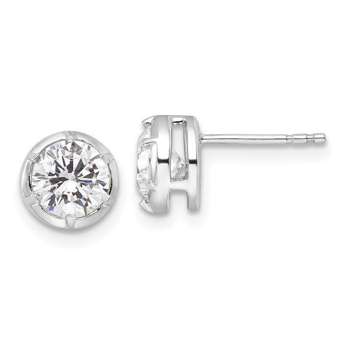 Shop Exclusive 14K White Gold 1.5 Carat Lab-Grown Diamond Earrings at Value Price-1