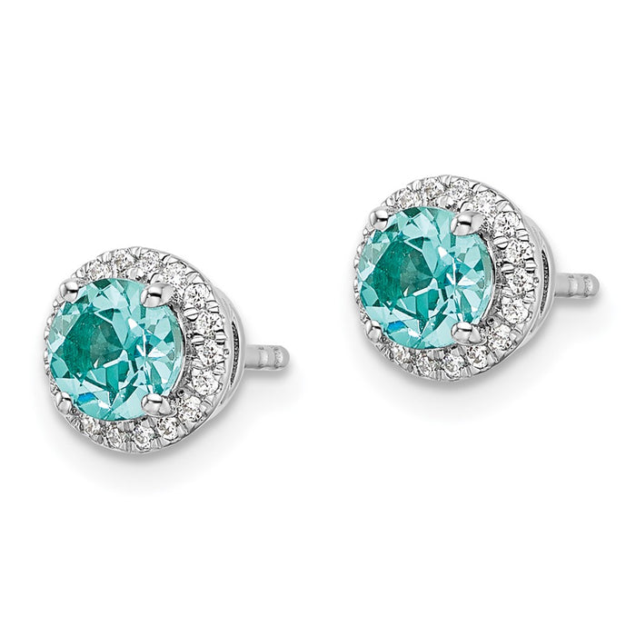 Buy Exclusive 14K White Gold Earrings with 1/8 Carat Lab-Grown Diamonds - Stylish Value!-2