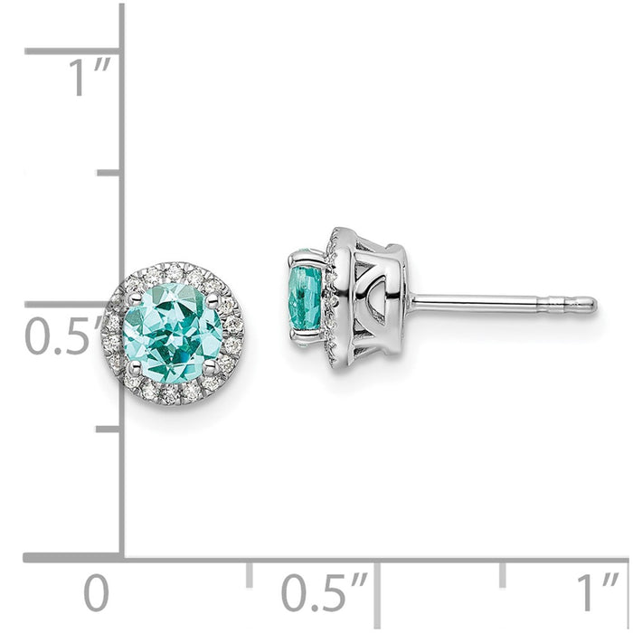 Buy Exclusive 14K White Gold Earrings with 1/8 Carat Lab-Grown Diamonds - Stylish Value!-4