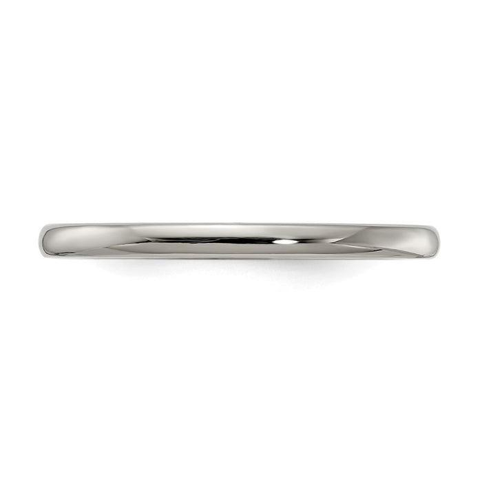 High-Quality Edward Mirell 2mm Polished Titanium Band, Size 11.5 - Stylish Value!-3