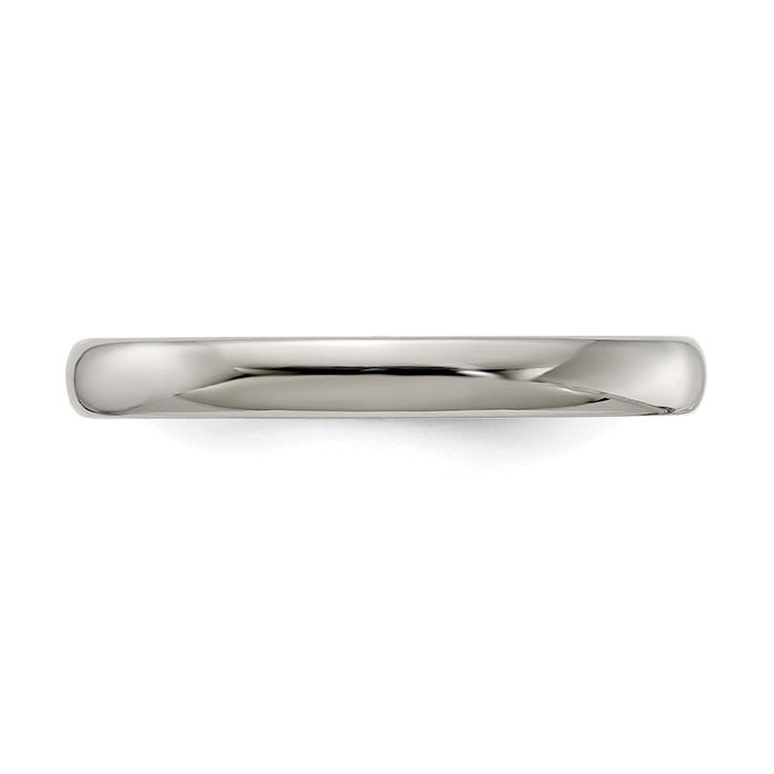 High-Quality 3mm Edward Mirell Titanium Half-Round Band, Size 9 - Stylish Value!-3
