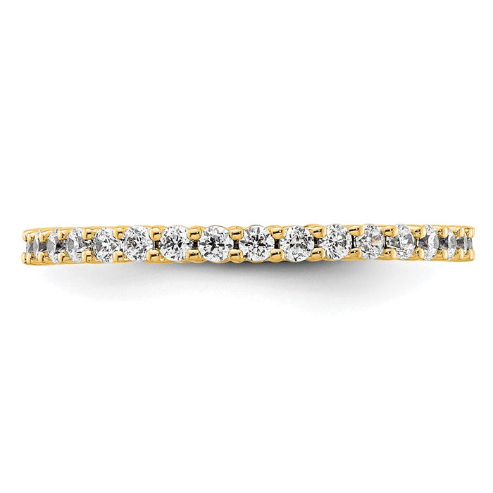 Exclusive 14K Gold 1/2 Carat Diamond Eternity Band - Stylish Size 5.5-3
