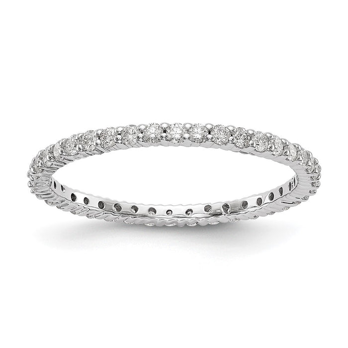 Buy Stylish 14K White Gold Eternity Band with 1/2 Carat Lab-Grown Diamond-1