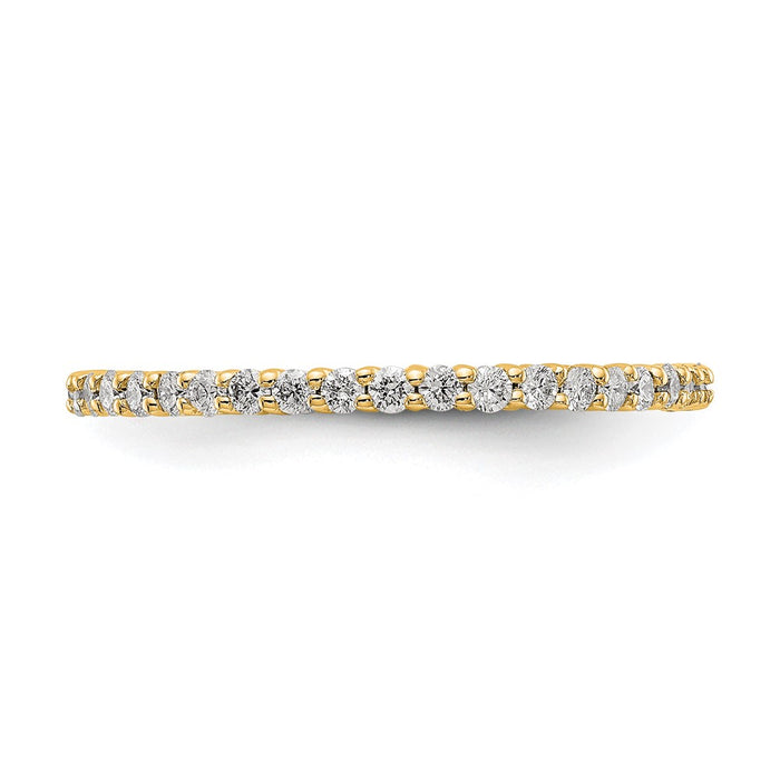 Buy Exclusive 14K Gold Polished 1/2 Carat Diamond Eternity Band - Stylish Size 7.5-3