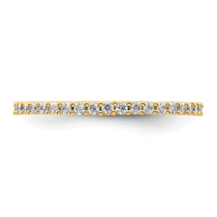 Buy Stylish 14K Polished Diamond Eternity Band, 1/2 Carat, Size 8 - Value!-3