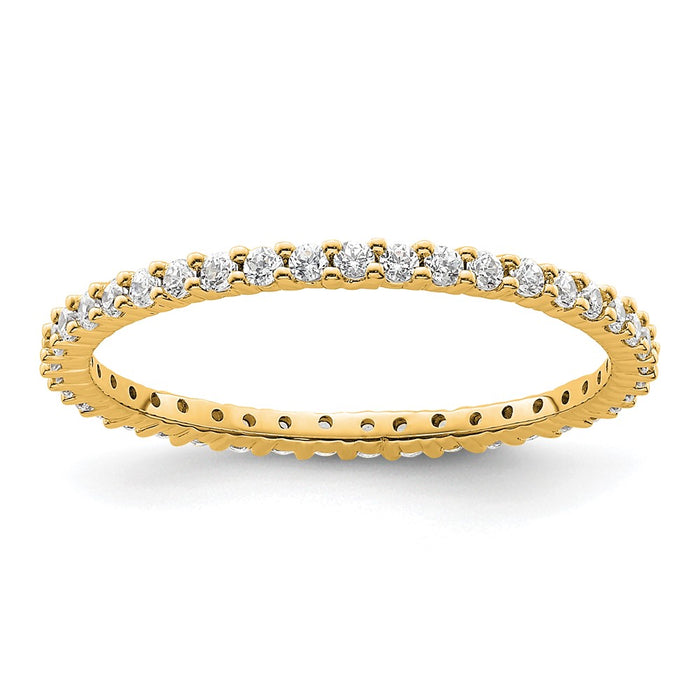 Buy Stylish 14K Polished Diamond Eternity Band, 1/2 Carat, Size 8 - Value!-1