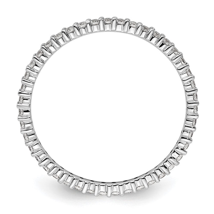 Buy Exclusive 14K White Gold Diamond Eternity Band - 1/2 Carat, Size 9 Value-2