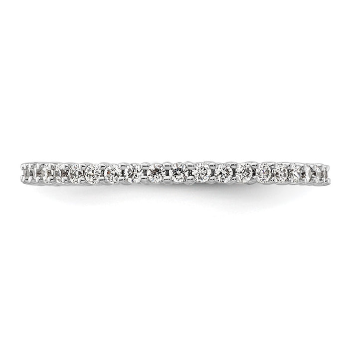 Buy Exclusive 14K White Gold Diamond Eternity Band - 1/2 Carat, Size 9 Value-3