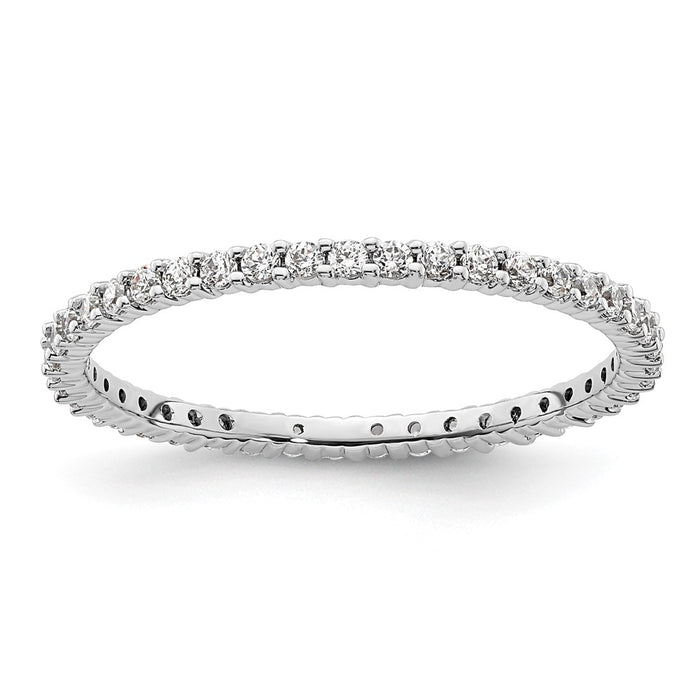 Buy Exclusive 14K White Gold Diamond Eternity Band - 1/2 Carat, Size 9 Value-1