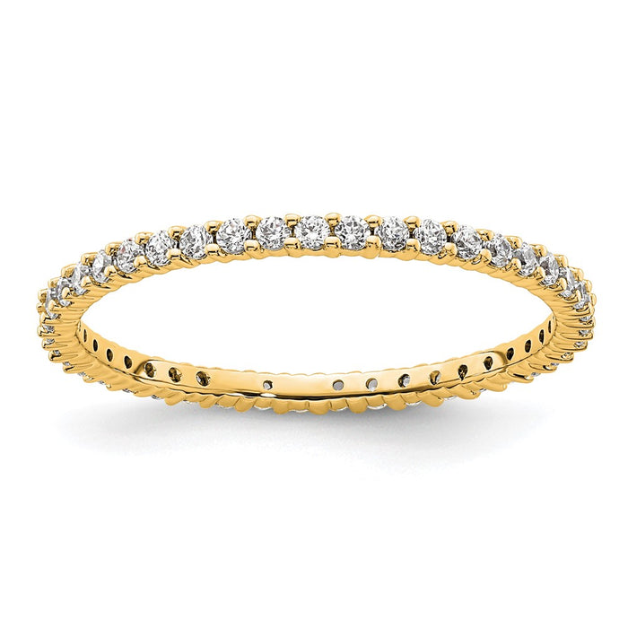 Buy Stylish 14K Polished 1/2 Carat Diamond Eternity Band - Size 9 Value!-1