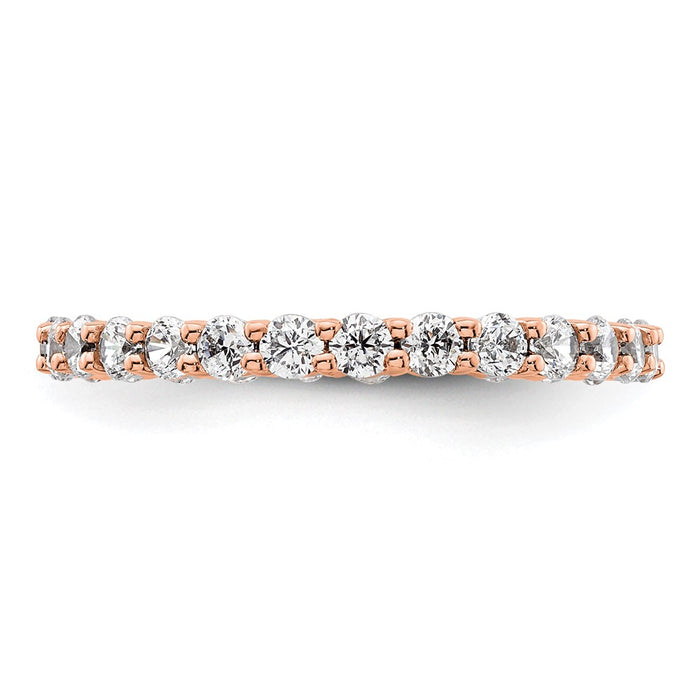 Exclusive 1 Carat Diamond Eternity Band in 14K Rose Gold - Stylish & Affordable-3