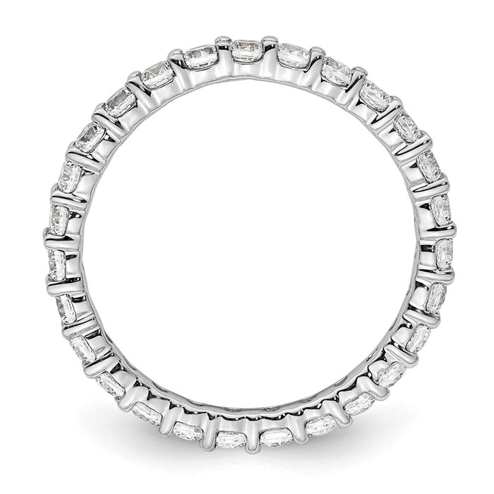 Buy 14K White Gold 1 Carat Diamond Eternity Band - Stylish & Value-Driven-2