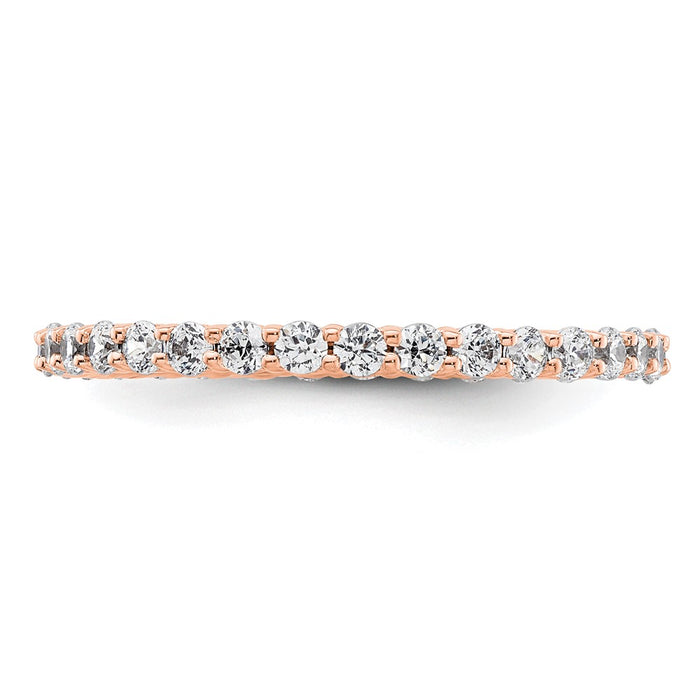 Buy Luxury 1 Carat Diamond Eternity Band in 14K Rose Gold - Size 9-3