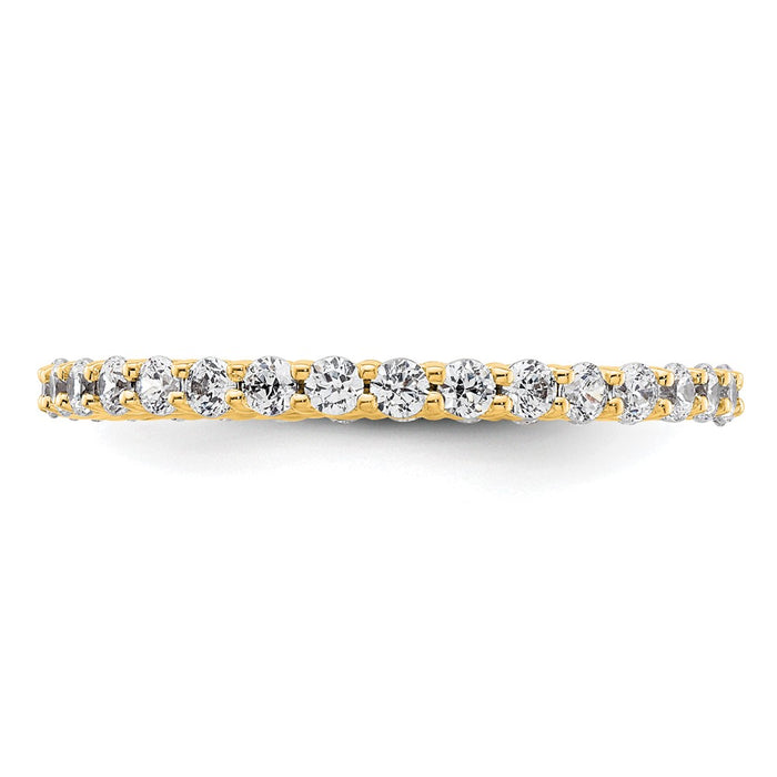 Exclusive 1 Carat Diamond Eternity Band - 14K Gold, Stylish Size 9-3