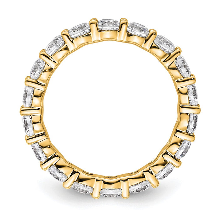 Shop 14K Gold 2-Carat Diamond Eternity Band - Stylish Size 4.5, Shared Prong-2