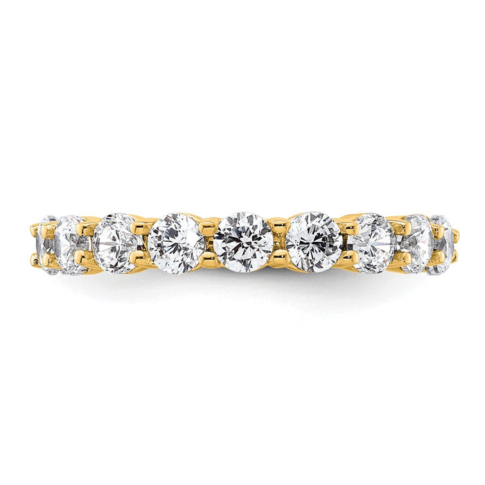 Shop 14K Gold 2-Carat Diamond Eternity Band - Stylish Size 4.5, Shared Prong-3