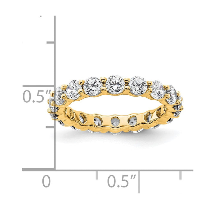 Shop 14K Gold 2-Carat Diamond Eternity Band - Stylish Size 4.5, Shared Prong-4