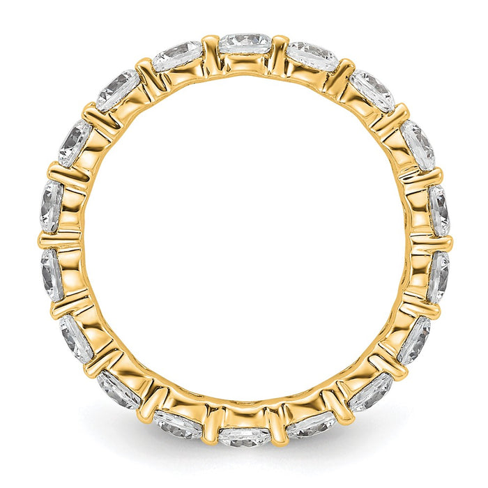 High-quality 14K Gold 2-Carat Diamond Eternity Band - Stylish Size 5 Ring-2