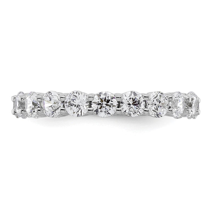 Exclusive 14K White Gold 2-Carat Diamond Eternity Band - Stylish Size 6.5-3