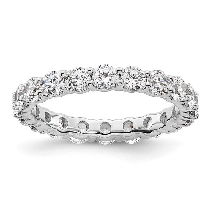 Exclusive 14K White Gold 2-Carat Diamond Eternity Band - Stylish Size 6-1