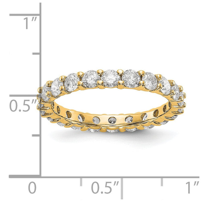 Shop Exclusive 2-Carat Diamond Eternity Band in 14K Gold - Stylish & Affordable-5