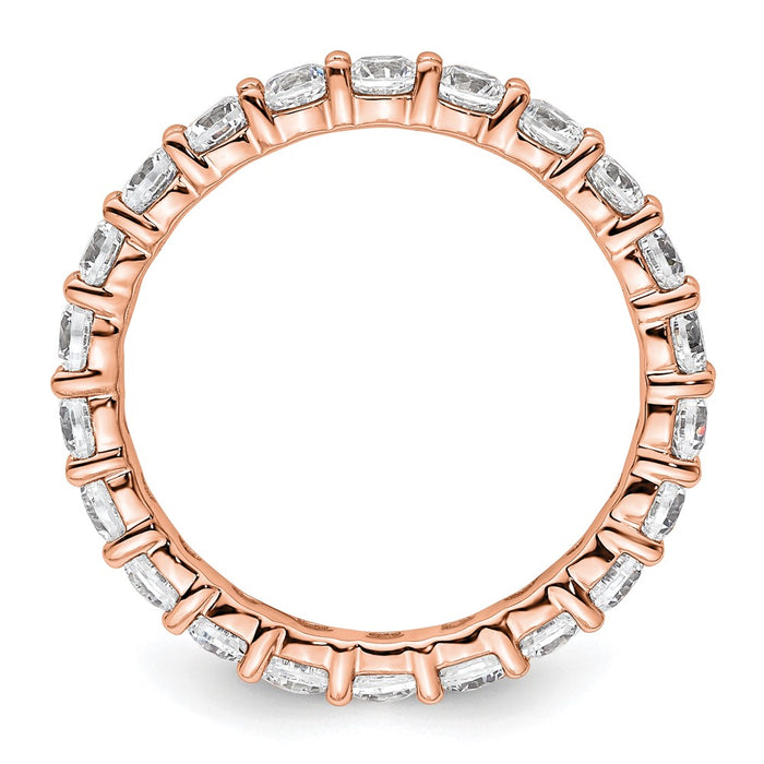 Order 14K Rose Gold 2-Carat Diamond Eternity Band - Stylish & Affordable-2
