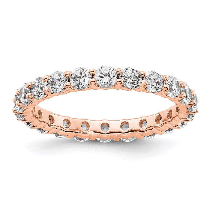 Order 14K Rose Gold 2-Carat Diamond Eternity Band - Stylish & Affordable-1
