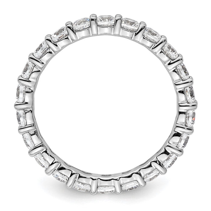 Shop Stylish 14K White Gold 2-Carat Diamond Eternity Band - Size 8.5-2