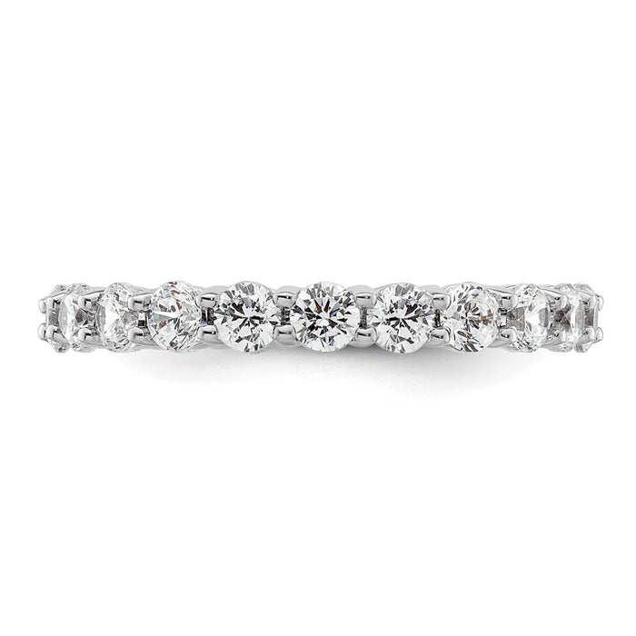 Shop Stylish 14K White Gold 2-Carat Diamond Eternity Band - Size 8.5-3