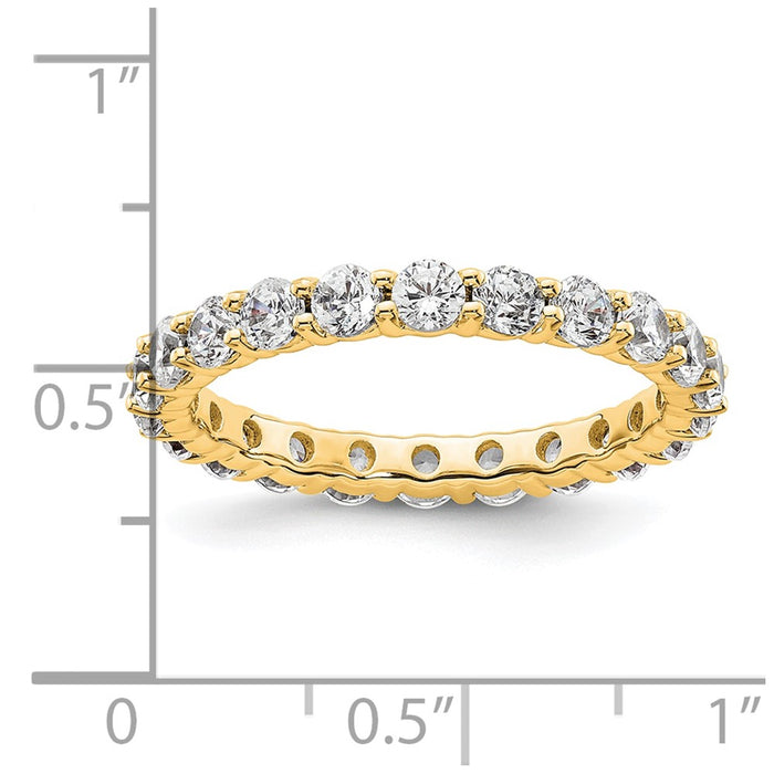 Shop Exclusive 14K Gold 2-Carat Diamond Eternity Band - Stylish Size 8-4