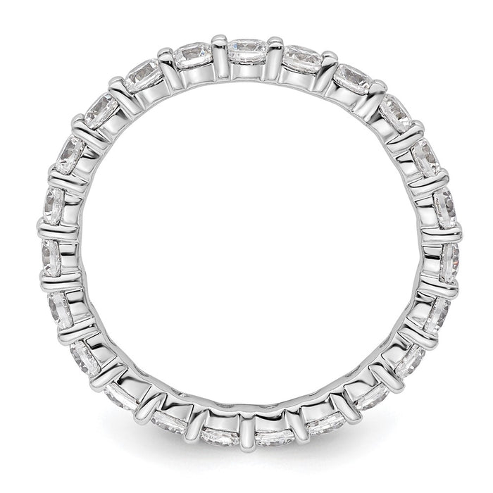 Buy 2-Carat Diamond Eternity Band in 14K White Gold - Stylish & Affordable!-2