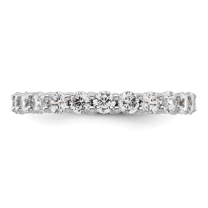 Buy 2-Carat Diamond Eternity Band in 14K White Gold - Stylish & Affordable!-3