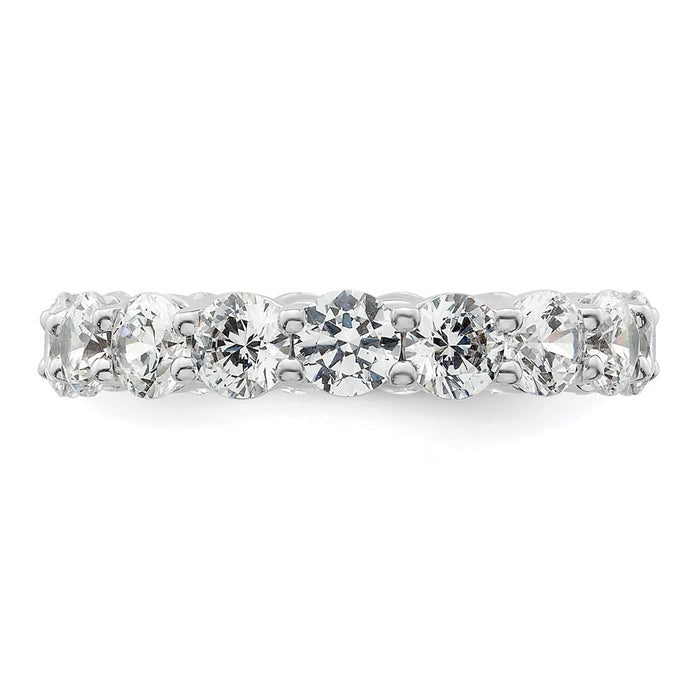 Exclusive 14K White Gold 3-Carat Diamond Eternity Band - Stylish Size 4.5-3