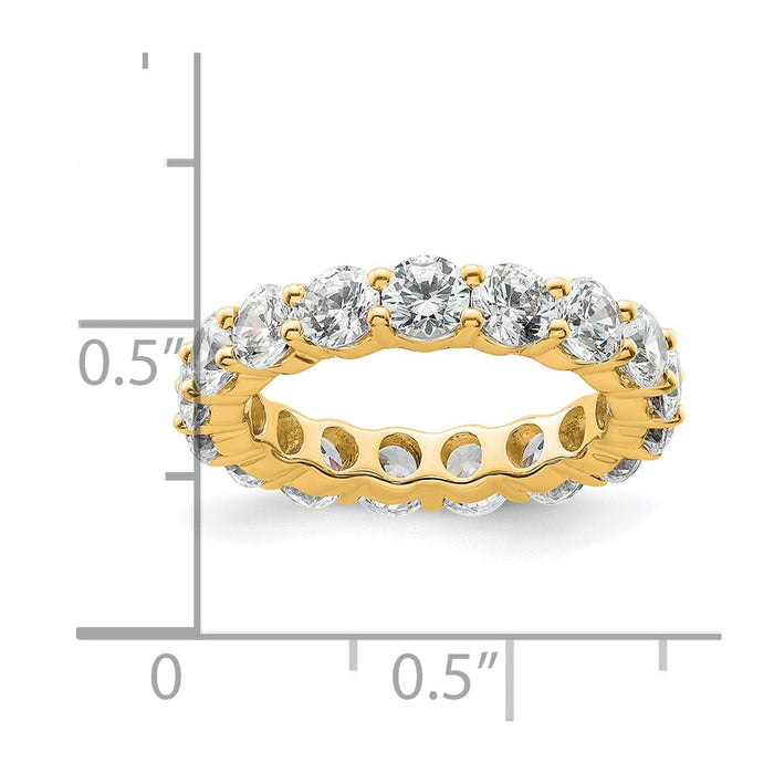 Buy Luxury 14K Polished 3-Carat Diamond Eternity Band, Size 4.5-4