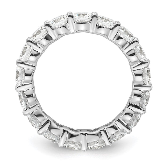 Exclusive 14K White Gold 3-Carat Diamond Eternity Band - Stylish & Affordable-2