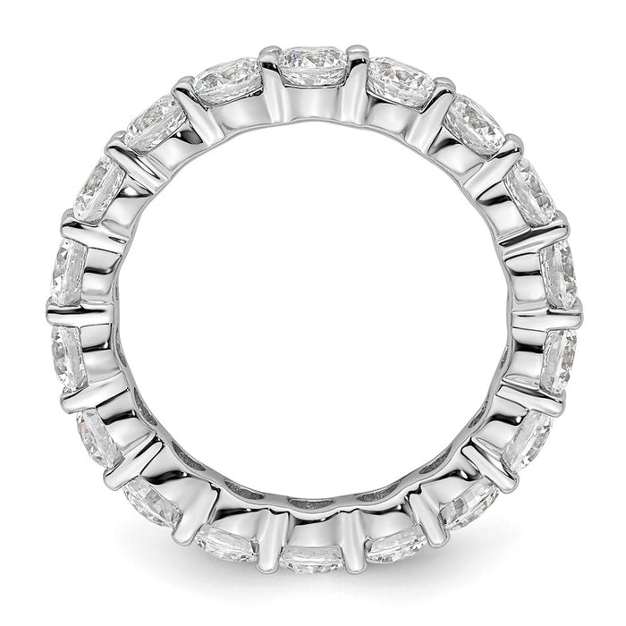 High-Quality 3-Carat Diamond Eternity Band in 14K White Gold - Size 6.5-2